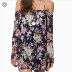 Off-Shoulder Floral Dress